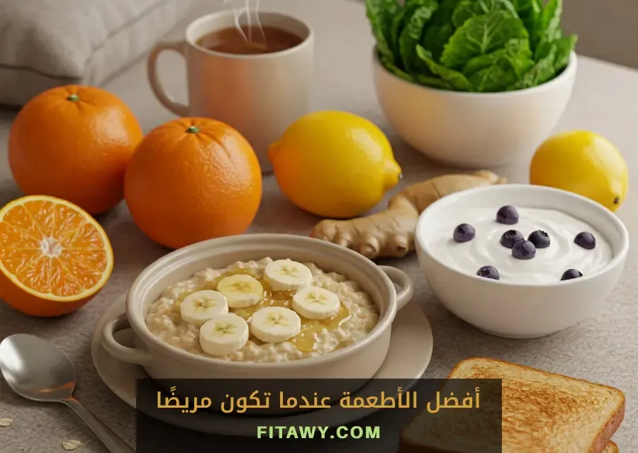 أفضل الأطعمة عندما تكون مريضًا
